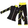 LIUHUO Figure Skating Spiral Jacket and Fleece Pants for Girls and Women - Yellow view 1