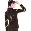 LIUHUO Figure Skating Spiral Jacket and Fleece Pants for Girls and Women - Yellow view 2