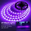 Vbakor 12V 16.4FT Marine Boat Ultra Violet UV Black Light LED Lights Strip, Night Fishing Lights, 5050 LED Waterproof UV Led Strip with Extension Cable for Fishing Boat Pontoon Yacht view 2