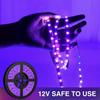 Vbakor 12V 16.4FT Marine Boat Ultra Violet UV Black Light LED Lights Strip, Night Fishing Lights, 5050 LED Waterproof UV Led Strip with Extension Cable for Fishing Boat Pontoon Yacht view 4