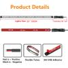 Vbakor 12V Marine Boat Ultra Violet UV Black Light LED Lights Strip, Night Fishing Lights, 5050 LED IP67 Waterproof UV Led Strip for Fishing Pontoon Kayak Yacht Sailboat (4 Pcs 20'') view 2