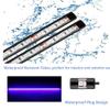 Vbakor 12V Marine Boat Ultra Violet UV Black Light LED Lights Strip, Night Fishing Lights, 5050 LED IP67 Waterproof UV Led Strip for Fishing Pontoon Kayak Yacht Sailboat (4 Pcs 20'') view 3