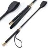 Keedolla 18" Riding Crop English Whip with Wrist Strap, Horse Whip Jump Bat Equestrianism Horse Crop for Training, Tournament, Shows - Double Slapper view 1
