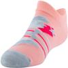 Under Armour Youth Essential 2.0 Lightweight No Show Socks, 6-Pairs , Pink Sands/White/Halo Gray , Small view 4