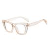 bullabulling Stylish Rainbow Retro Cat Eye Blue Light Blocking Glasses for Women Ladies Eyewear (tea, 1.5) view 2