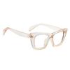 bullabulling Stylish Rainbow Retro Cat Eye Blue Light Blocking Glasses for Women Ladies Eyewear (tea, 1.5) view 3