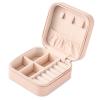 Neveika Portable Travel Mini Jewelry Box Leather Jewellery Ring Organizer Case Storage Gift Box Girls Women (pink). view 1