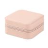 Neveika Portable Travel Mini Jewelry Box Leather Jewellery Ring Organizer Case Storage Gift Box Girls Women (pink). view 2