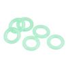 MECCANIXITY Tent Stakes Silicone O-Rings Glow in The Dark 15mm OD 3mm Width, Fluorescent Camping Tents Nail Accessory, Green Pack of 100 view 1
