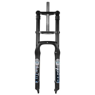 LvTu Fat Bike Forks 26 4.0 Inch Tire, 1-1/8 Disc Brake Downhill Air Fork 160mm Travel for Mountain Bike E-Bike BMX Suspension Forks