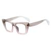 bullabulling Stylish Rainbow Retro Cat Eye Blue Light Blocking Glasses for Women Ladies Eyewear (gray/pink, 2.5) view 2