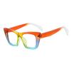 bullabulling Stylish Rainbow Retro Cat Eye Blue Light Blocking Glasses for Women Ladies Eyewear (rainbow, 2.0) view 2