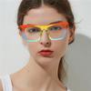 bullabulling Stylish Rainbow Retro Cat Eye Blue Light Blocking Glasses for Women Ladies Eyewear (rainbow, 2.0) view 4