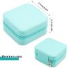 Neveika Portable Travel Mini Jewelry Box Leather Jewellery Ring Organizer Case Storage Gift Box Girls Women (blue). view 4