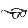 bullabulling Stylish Rainbow Retro Cat Eye Blue Light Blocking Glasses for Women Ladies Eyewear (black, 3.5) view 3
