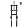 LvTu 20 Inch Snow Fat Bike Fork 4.0" Tire 160mm Travel, 1-1/8 Aluminum-Alloy E-Bike Suspension Forks Disc Brake 9x135mm(QR) view 1