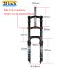LvTu 20 Inch Snow Fat Bike Fork 4.0" Tire 160mm Travel, 1-1/8 Aluminum-Alloy E-Bike Suspension Forks Disc Brake 9x135mm(QR) view 2