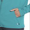 Cherokee Infinity Men's Zip Front Jacket Modern Fit Rib-Knit Panels with 3 Pockets and Knit Sleeve Panel Plus Size CK332A, 3X Teal Blue view 3