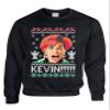 ALLNTRENDS Kevin Ugly Christmas Sweater Holiday Party Top Funny Christmas Crewneck Sweatshirt (XL, Black) view 1