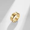 HIJONES Men's Stainless Steel Anxiety Spinner Ring 8mm Wedding Band Matte Brushed Gold Plated Size 7 view 3