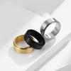 HIJONES Men's Stainless Steel Anxiety Spinner Ring 8mm Wedding Band Matte Brushed Silver Size 10 view 3