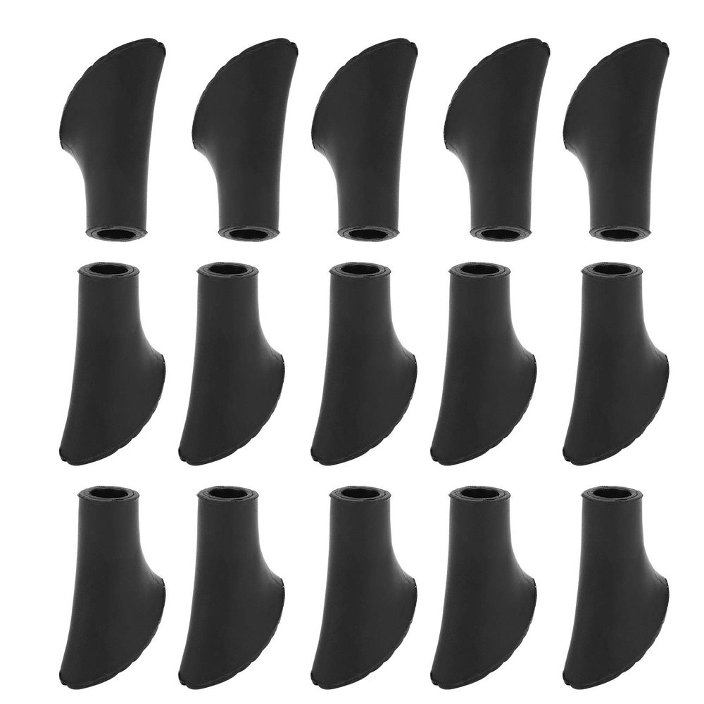 01 02 015 Walking Pole Tips Protector, Black Hiking Poles Tips Protector Universal for Hiking for Camping for Trekking for Traveling