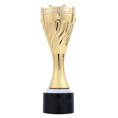 Large Award Trophy Cup Gold Metal Award Trophy Cup,Tall Trophy Cup for Sport Tournaments, Competitions, Party Celebrations Gold Trophy Cup with Custom Engraving (Color : Gold, Size : 10.6 * 3.14")