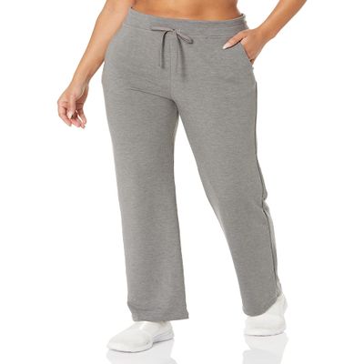 Wright's Women's French Terry Sweatpants, Smoke Heather, 4X