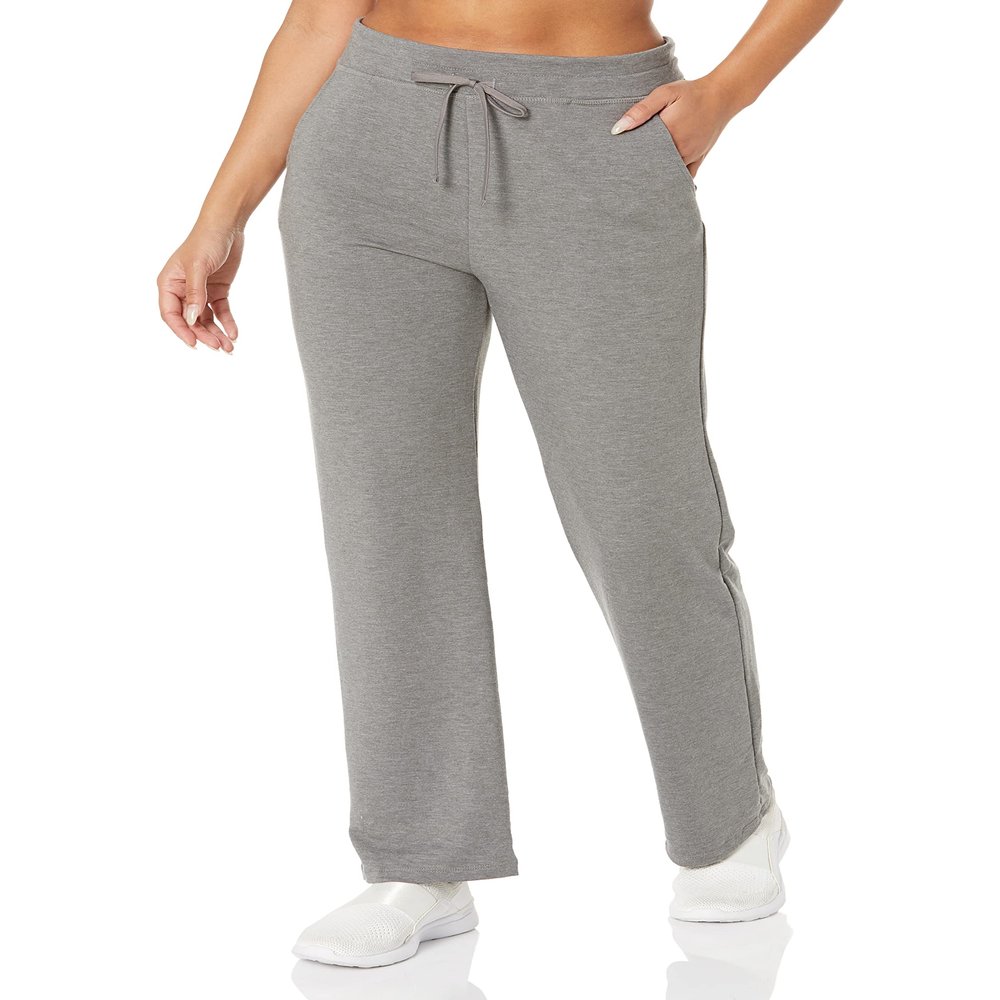 Wright's Women's French Terry Sweatpants, Smoke Heather, 4X