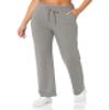 Wright's Women's French Terry Sweatpants, Smoke Heather, 4X view 1