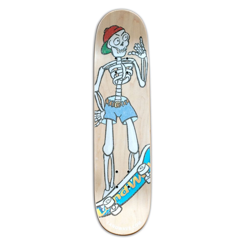 Complete Yocaher LandWave Skateboard/ 7 Ply Canadian Maple Wood/Medium Concave, Kids Skate Board/Skateboard for Beginners, Teens, and Adults