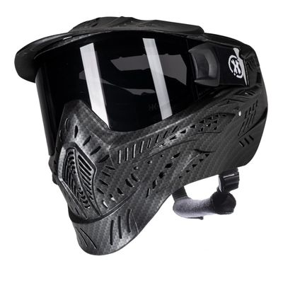 HK Army HSTL Goggle Paintball Airsoft Mask with Anti Fog Thermal Lens (Carbon Fiber/Smoke Lens)