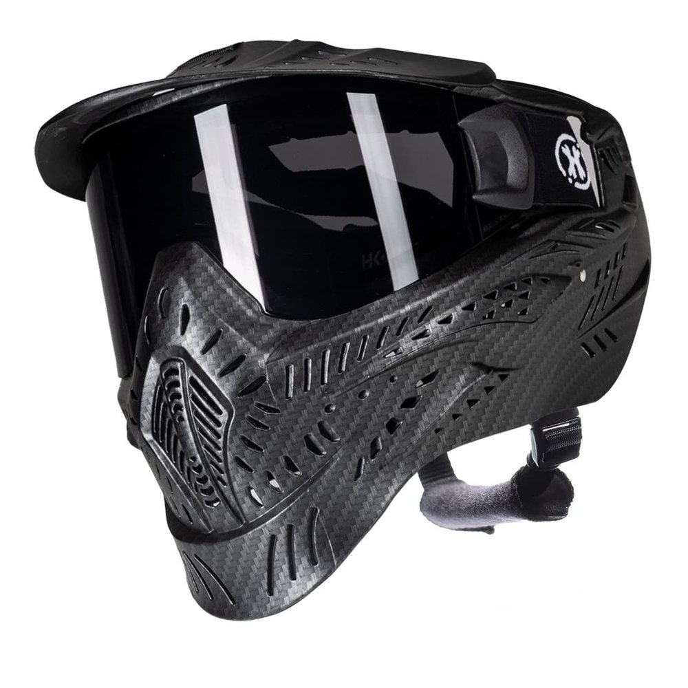 HK Army HSTL Goggle Paintball Airsoft Mask with Anti Fog Thermal Lens (Carbon Fiber/Smoke Lens)