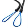 SPEARFISHING WORLD 3/8" Bungee/Shock Cord for Float line Buoy Line 40" - Two Loops of 1000 lb Dyneema Line (Silver) view 4