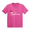 Believe - Santa Hat Magical Xmas Infant/Toddler Cotton Jersey T-Shirt (Pink, 2T) view 1