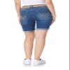 WallFlower Shorts for Women Luscious Curvy 9-Inch Bermuda Denim Mid-Rise Short- Yves Belted, 0 view 2
