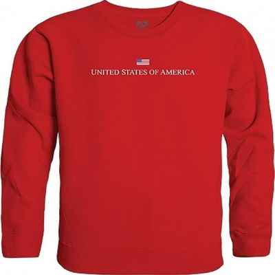 Rapid Dominance Graphic Crewneck Sweatshirt, RED, XX-Large