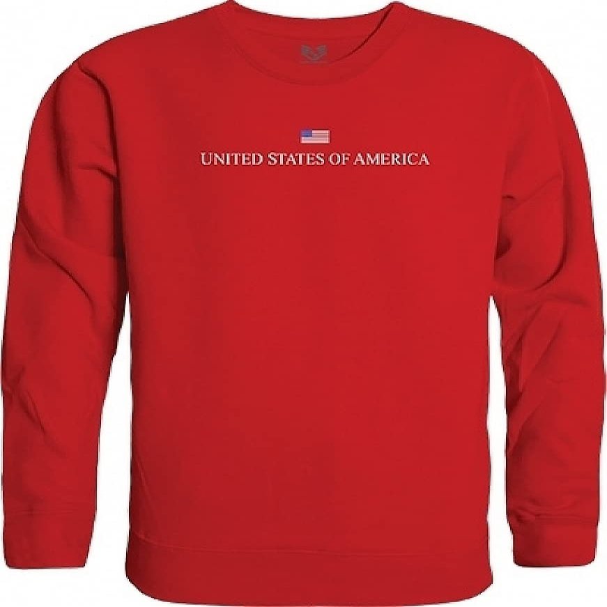 Rapid Dominance Graphic Crewneck Sweatshirt, RED, XX-Large