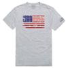 Rapid Dominance TS1-812-H08-02 US Flag 2 Tactical Graphic T-Shirt Heather Grey - Medium view 1