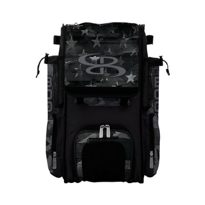 Boombah Mini Superpack Bat Pack - 8" x 12.5" x 18" - USA Mission Black Ops Black/Charcoal