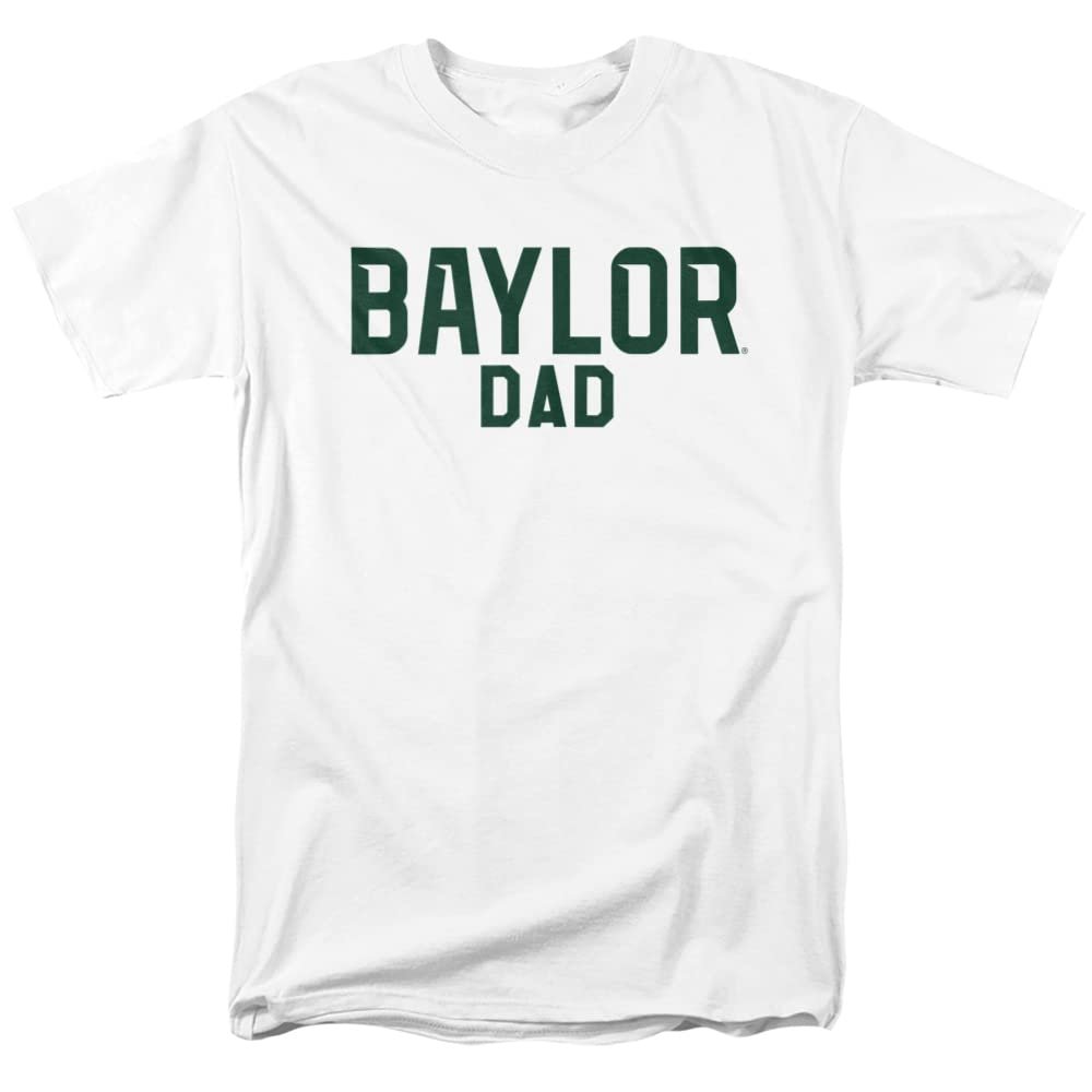 Baylor University Official Dad Unisex Adult T Shirt,White, 4X-Large