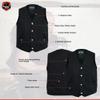 Daniel Smart Kids Jean Vest Premium Quality Denim Vest Kids with Unique V Neck Design and Multiple Pockets view 4