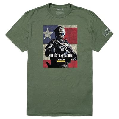 Rapid Dominance Tactical Graphic T, Not Just Any, Olive, Medium