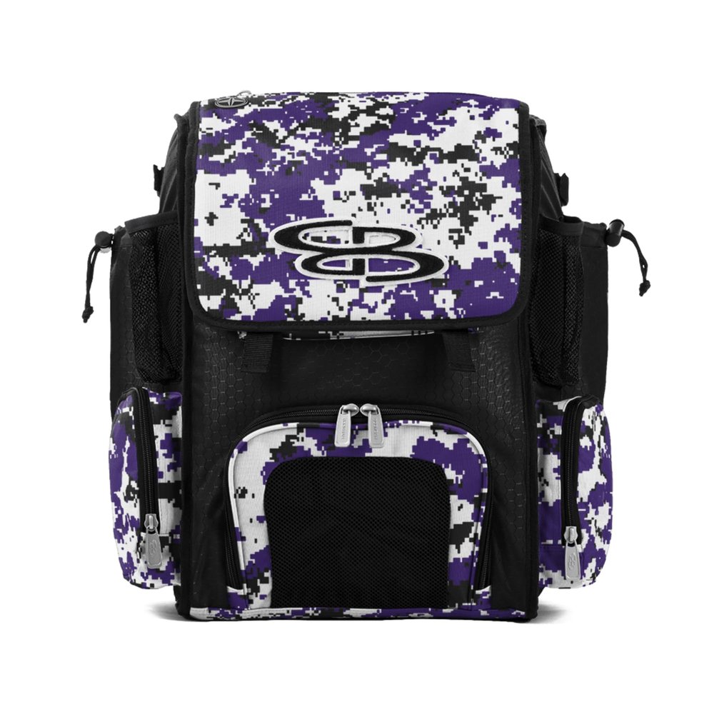 Boombah Mini Superpack Bat Bag Digital Camo Black/Purple