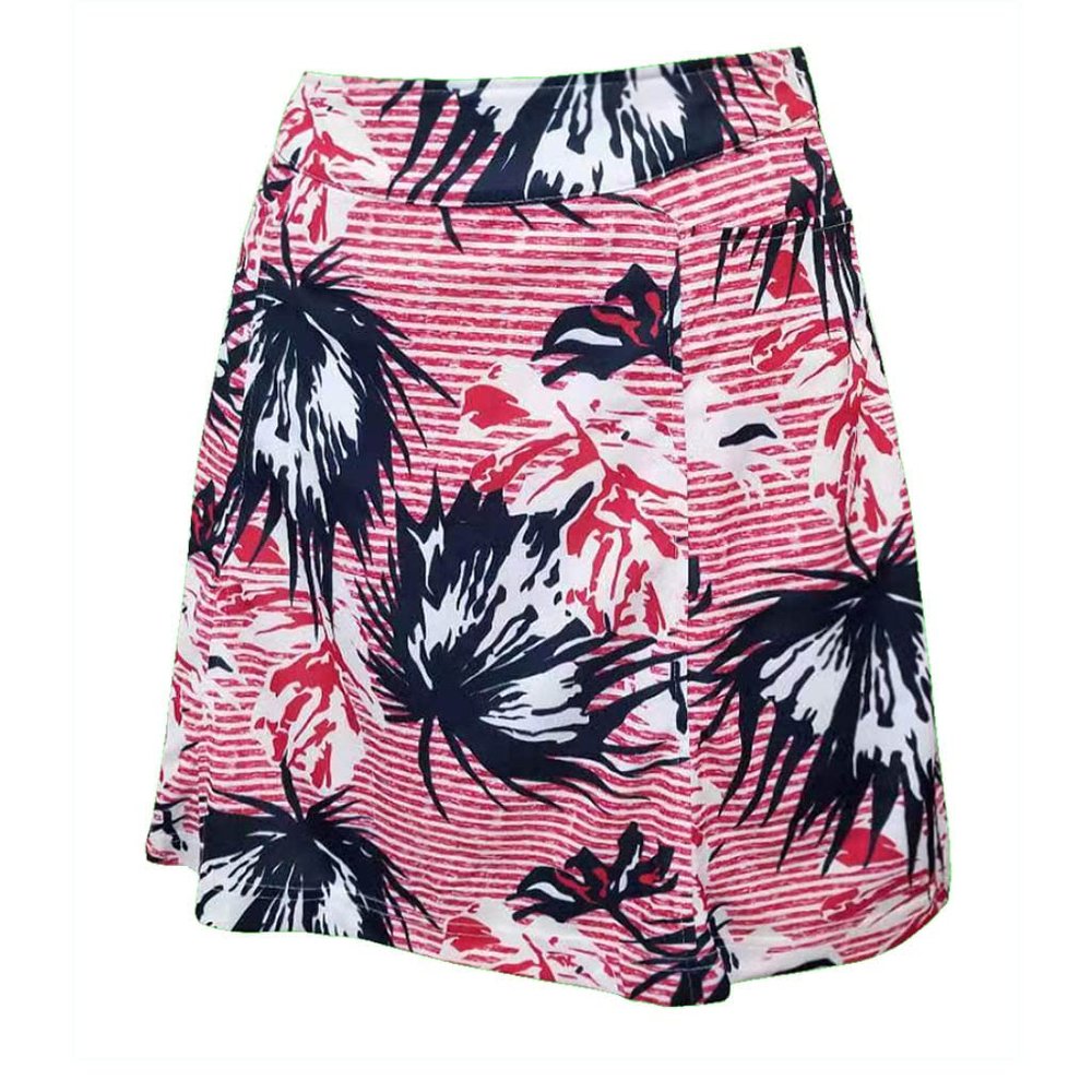 Monterey Club Women's Fairway Print Golf Skort #2951 (Navy/Red/White, X-Small)