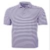 Cutter & Buck Virtue Eco Pique Stripe Recycled Mens Big and Tall Short Sleeve Polo, College Purple, XXLargeTall view 1