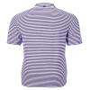 Cutter & Buck Virtue Eco Pique Stripe Recycled Mens Big and Tall Short Sleeve Polo, College Purple, XXLargeTall view 2