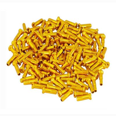 Bike Alloy Spokes Nipples/16mm 14g Gold Pack of 72
