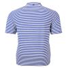 Cutter & Buck Virtue Eco Pique Stripe Recycled Mens Big and Tall Short Sleeve Polo, Tour Blue, 1X Big view 2