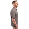 Cutter & Buck Virtue Eco Pique Stripe Recycled Mens Big and Tall Short Sleeve Polo, Black, 5X Big view 3